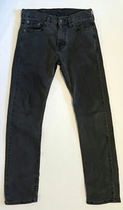 Levis 513 Slim Fit 29x31 Jeans Straight Leg Stretch Faded Black Gray Measured - Picture 1 of 9