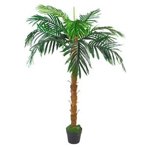Extra große künstliche Palme 130 cm brauner Stamm Prinzessin Palme - Bild 1 von 3