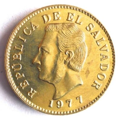 EL SALVADOR CENTAVO 1977 - AU/UNC - Gran moneda - Envío gratuito - Bin #LC 96 Foto 1 de 2