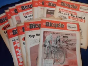 THE BICYCLE MAGAZINE 13 COPIES 1950 - Picture 1 of 3