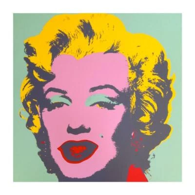 Pantalla de seda Andy Warhol "Marilyn 11.23" domingo B mañana bellas artes Foto 1 de 3