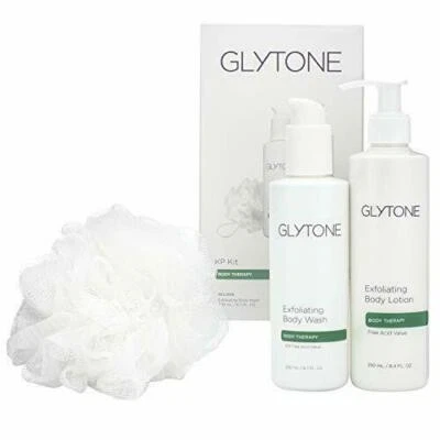 Glytone KP Kit - Exfoliating Body Wash (6.7 oz) & Lotion (8.4 oz) Brand New - Image 1 of 4