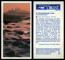 Dunstanburgh Castle #14 Discovering Our Coast 1989 Brooke Bond Tea Card