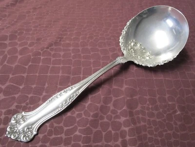 AVON 1901 Bayas o Cuchara para Servir Tazón en Relieve Plateado Sin Monograma gu Foto 1 de 4