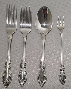 Oneida RAPHAEL Distinction Deluxe HH 4 Pieces Stainless Flatware - Picture 1 of 3