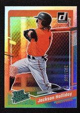 2023 Donruss Rated Prospect Base Career Stat Line #76 Jackson Holliday /489