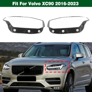 Pair Headlight Lens Cover Lampshade Shell Housing Cap For Volvo XC90 2015-2023 - Bild 1 von 11