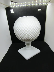 Vintage Westmoreland White Milk Glass English Hobnail Pedestal Rose Bowl - Picture 1 of 8