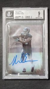 2014 TOPPS TRANSLUCENT MIKE EVANS ROOKIE AUTO ON-CARD AUTOGRAPH RC #14 BGS 9