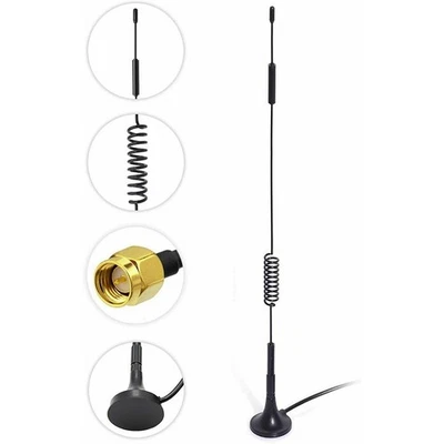 Nuovissima antenna + adattatore 10 piedi 1 pz 5,8 dBi 6dBi 868MHz 915MHz antenna - Immagine 1 di 4