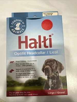 NUEVO EN CAJA Collar Halti Optifit Grande Perro Sin Tirar Cabeza Arnés en Caja Foto 1 de 2