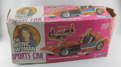 Coche deportivo The Bionic Woman 1977 coche rojo con caja  Foto 1 de 4