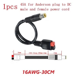 High Quality Cable Adapter 30A Replacement Red And Black To DC Power Cord - Afbeelding 1 van 12