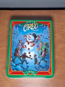 1996 Only Oreo  Christmas Holiday Tin - Picture 1 of 8