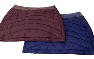 Outdoor Research Plaza Skirt Set Of 2 XL Quilted Down Puffer Blue Red Outdoors - Picture 1 of 15