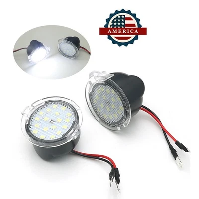 2PC LED Side View Under Mirror Puddle Light Indicator for Ford F150 Edge 2003-18 Foto 1 de 4