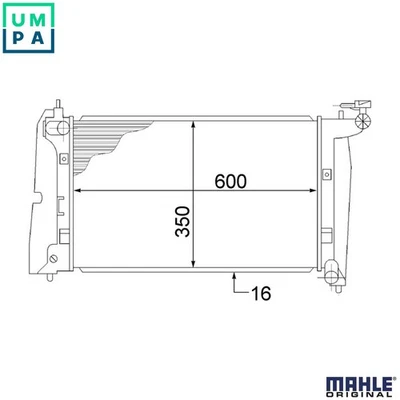 RADIATOR ENGINE COOLING CR 1526 000S FOR TOYOTA COROLLA/ALTIS/SPACIO/Verso 1.8L - Image 1 of 4