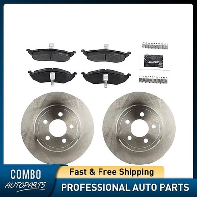 Kit de pastillas de freno delanteras y rotores de freno para Dodge Intrepid 1993-1997 Foto 1 de 4