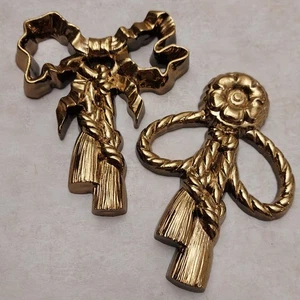 Nastro nappa fiocco plastica Burwood oro vintage decorazione parete romantico - Foto 1 di 14