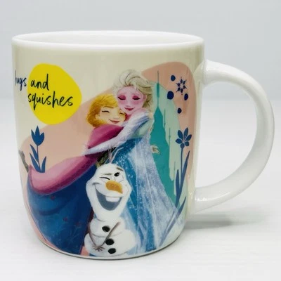 Disney Frozen Coffee Mug Cup 400ml Elsa Anna Olaf Frozen Hugs And Squishes - image 1 of 4