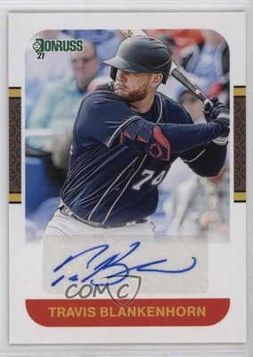 2021 Panini Donruss Retro 1987 Signatures Travis Blankenhorn Rookie Auto RC - Image 1 of 2