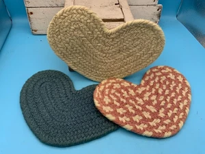 3 Braided Large Candle, etc. Mats -10x7” - Picture 1 of 5