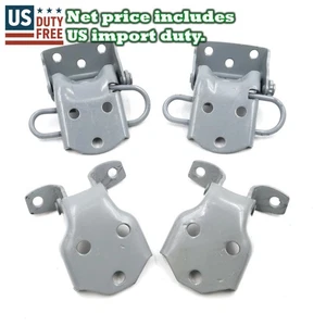 Fit 79-86 Nissan Datsun 720 Pickup Truck Utility FR Door Hinge Upper & Lower Set - Picture 1 of 6