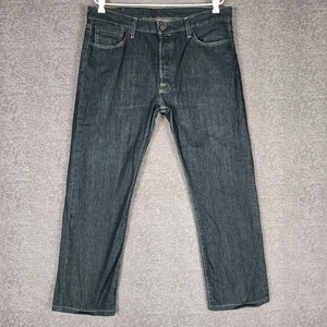 Levi's 501 Jeans Mens Size W35 L28 Blue Original Fit Straight Leg Denim - Bild 1 von 14
