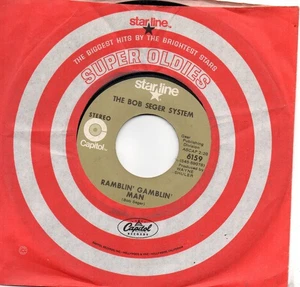 BOB SEGER SYSTEM - RAMBLIN' GAMBLIN' MAN / 2+2=?            (M-) - Picture 1 of 1
