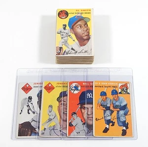 1954 Topps Baseball Starter Set (53 Diff Cards) BV $1915 Avg Vg O'Brien Skowron - Picture 1 of 7