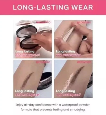 Browpro Eyebrow Simone Stamp Natural Looking Light Brown (Unibrow)  Exp 2027  - Image 1 of 4