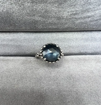 Authentic Pandora Midnight Star Sterling Silver Blue Crystal Ring 190910NBC - Image 1 of 4