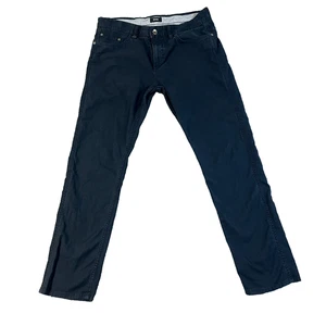 Herren Hugo Boss Slim Fit Hose W32 L29 Stretch Dunkelblau Waschung Zip Fly Delaware - Bild 1 von 12