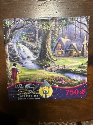 Thomas Kinkade Disney Dreams Puzzle 750 Pieces Snow White Cottage - Image 1 of 3