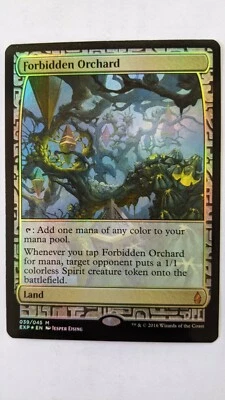 Forbidden Orchard (Foil Full Art NM) - MTG Zendikar Expeditions - Image 1 of 2