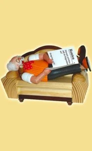 Räuchermann Ruheständler Höhe= 20cm NEU Rauchfigur Rauchmann Räucherfigur - Bild 1 von 1