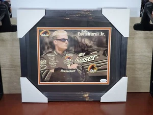 Dale Earnhardt Jr Budweiser The Outlaw Autographed 8x10 Pro Framed Photo JSA COA - Picture 1 of 9