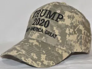 DONALD TRUMP 2020 Digital CAMO HAT Keep America Great NEW - Picture 1 of 2