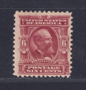 United States Scott 305 MH OG 1903 6¢ James Garfield 2nd Bureau Issue SCV $60 - Picture 1 of 2