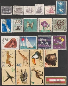 POLAND STAMP MIXTURE, 23 Used Stamps - Picture 1 of 1