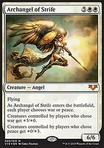 MRM ENGLISH FOIL Archangel of Strife (Archanges du conflit) MTG FTV - Picture 1 of 1