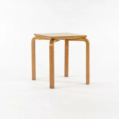 1950s Thonet Bent Birch Wood and Wood Grain Square Laminate Side / End Table   - Image 1 of 4