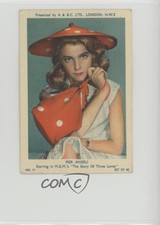 1953 A&BC Dollar Film Stars Series 1 Pier Angeli #11 0a6