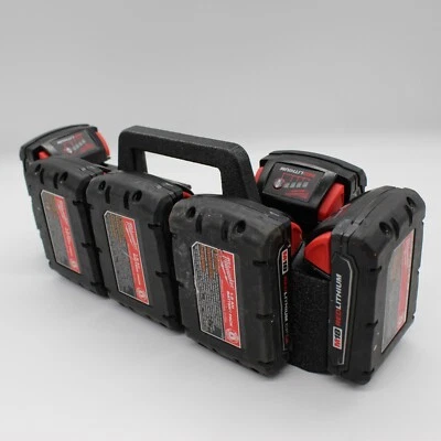 Milwaukee M18 8 Slot Battery Caddy Carrying Case Battery Holder