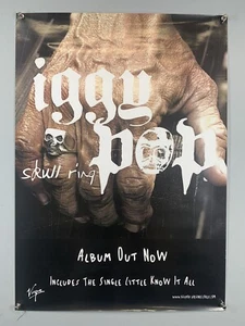 Iggy Pop Affiche Original Virgin Records Promo Skull Bague Petit Know It All - Afbeelding 1 van 17