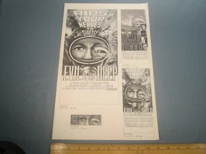 Libro de prensa de películas 1977 EVIL IN THE DEEP Stephen Boyd AD PAD [Z106b] - Imagen 1 de 7