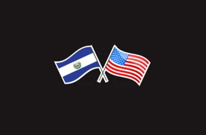 El Salvador USA Unity Flags Decal Car Window Laptop Vinyl Sticker Salvadorian - Picture 1 of 7