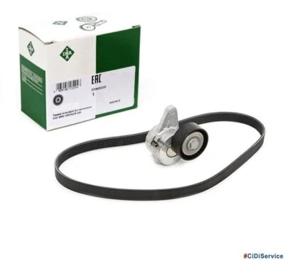 Kit Tendicinghia INA + Cinghia Servizi Contitech Audi Seat Skoda Vw 1.6 2.0 TDI - Image 1 of 2