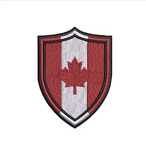 Parche bandera escudo de Canadá bordado insignia planchada hágalo usted mismo apliques uniforme chaqueta - Imagen 1 de 12
