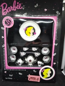 BARBIE 35TH ANNIVERSARY TEA SET NIB - Picture 1 of 4